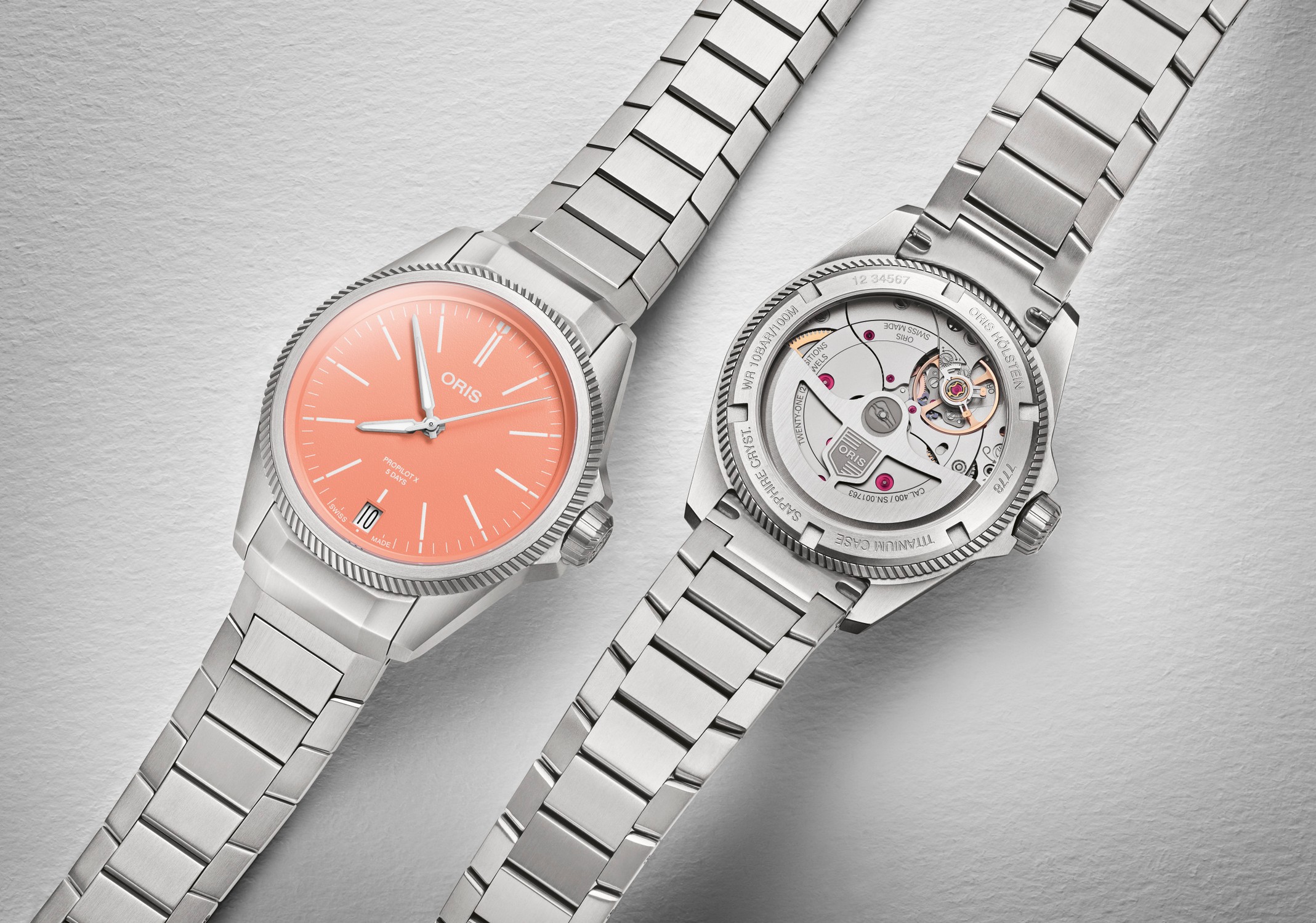 ORIS  Мужские швейцарские часы, автоматический механизм, титан, 39 мм